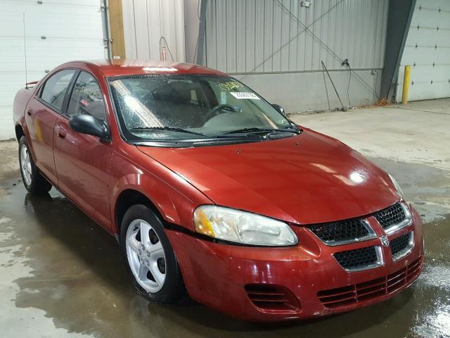 1B3EL46X46N136928 - 2006 DODGE STRATUS SX RED photo 1