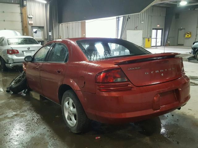 1B3EL46X46N136928 - 2006 DODGE STRATUS SX RED photo 3