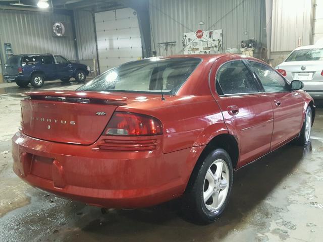 1B3EL46X46N136928 - 2006 DODGE STRATUS SX RED photo 4