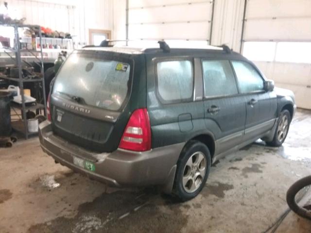 JF1SG65693H733759 - 2003 SUBARU FORESTER 2 GREEN photo 4