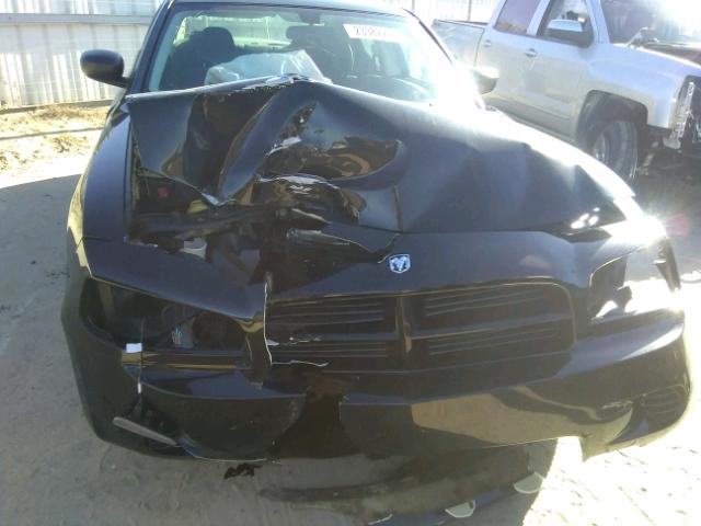 2B3KA43R58H166661 - 2008 DODGE CHARGER BLACK photo 7