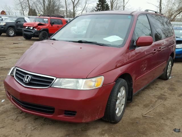 5FNRL18974B075146 - 2004 HONDA ODYSSEY EX MAROON photo 2