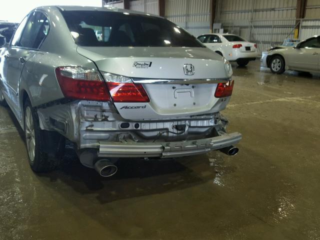 1HGCR3F87DA014206 - 2013 HONDA ACCORD EXL SILVER photo 9