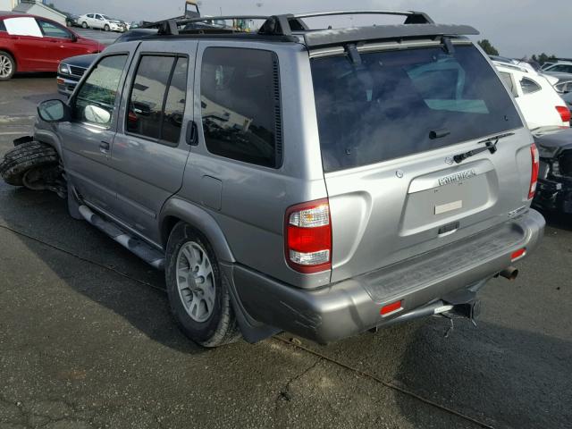 JN8DR09YX1W584703 - 2001 NISSAN PATHFINDER SILVER photo 3