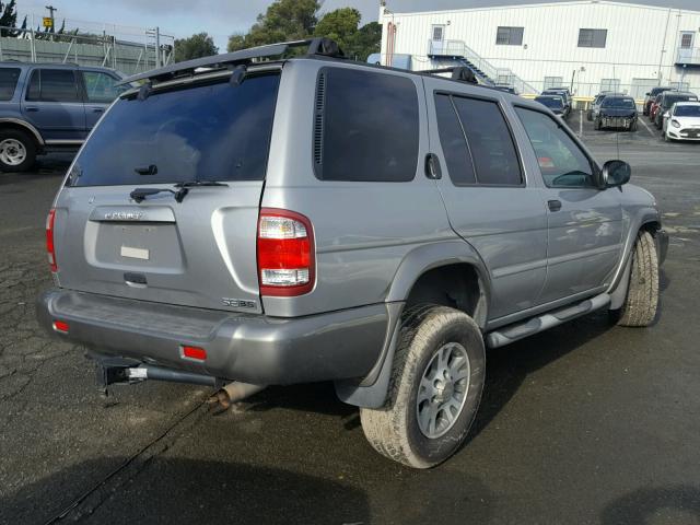 JN8DR09YX1W584703 - 2001 NISSAN PATHFINDER SILVER photo 4