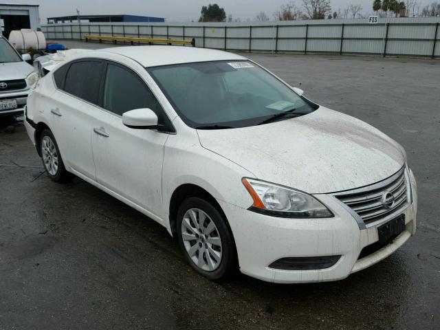 3N1AB7AP9DL743271 - 2013 NISSAN SENTRA S WHITE photo 1