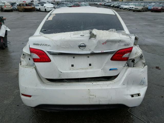 3N1AB7AP9DL743271 - 2013 NISSAN SENTRA S WHITE photo 9