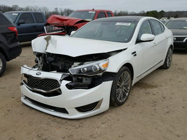 KNALN4D75F5195681 - 2015 KIA CADENZA PR WHITE photo 2