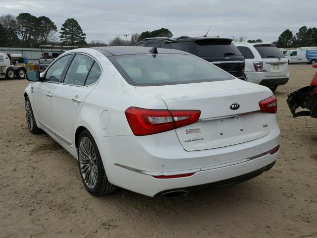 KNALN4D75F5195681 - 2015 KIA CADENZA PR WHITE photo 3