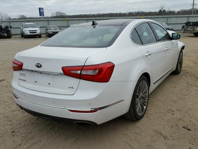 KNALN4D75F5195681 - 2015 KIA CADENZA PR WHITE photo 4