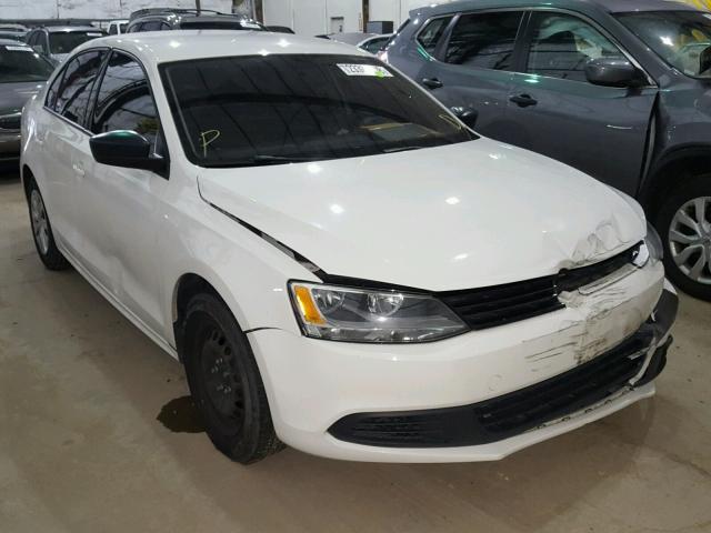 3VW2K7AJ9EM208771 - 2014 VOLKSWAGEN JETTA BASE თეთრი ფოტო 1