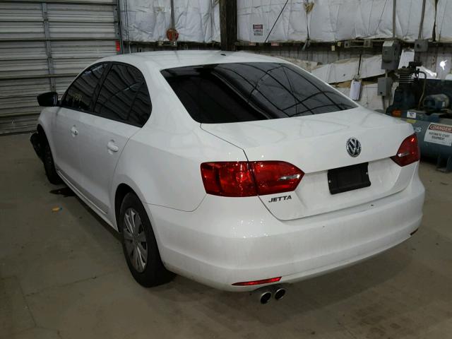 3VW2K7AJ9EM208771 - 2014 VOLKSWAGEN JETTA BASE თეთრი ფოტო 3