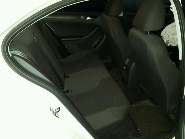 3VW2K7AJ9EM208771 - 2014 VOLKSWAGEN JETTA BASE თეთრი ფოტო 6