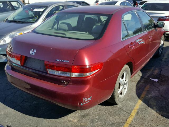 JHMCM56643C047916 - 2003 HONDA ACCORD EX MAROON photo 4