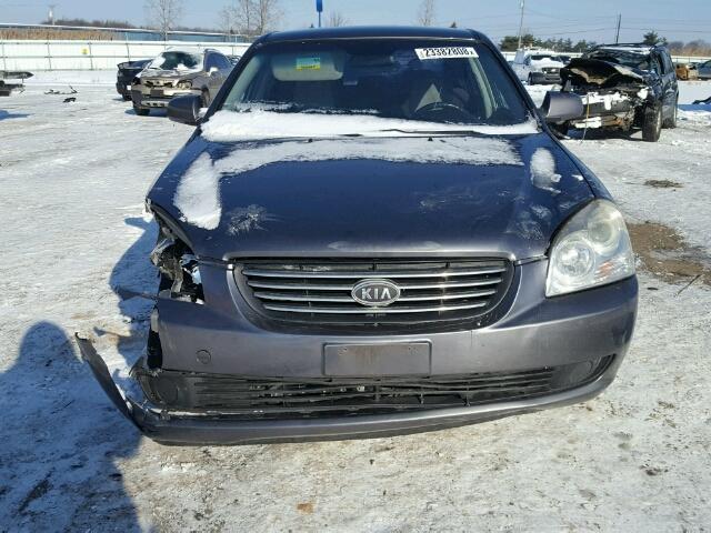 KNAGE123375163619 - 2007 KIA OPTIMA LX CHARCOAL photo 9