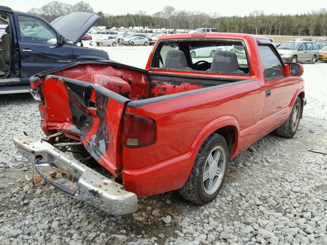 1GCCS1449X8164143 - 1999 CHEVROLET S TRUCK S1 RED photo 4