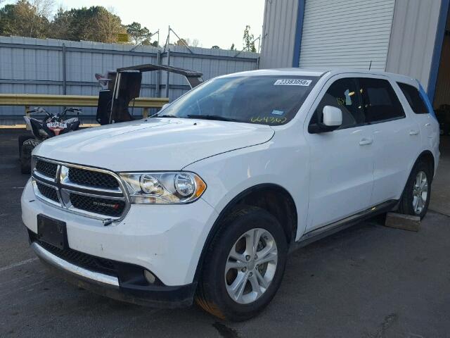 1C4RDHAG6DC664362 - 2013 DODGE DURANGO SX WHITE photo 2