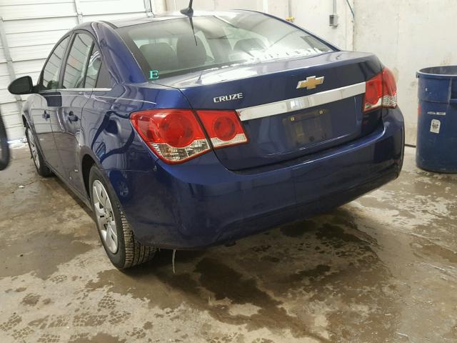 1G1PC5SH9C7201311 - 2012 CHEVROLET CRUZE LS BLUE photo 3