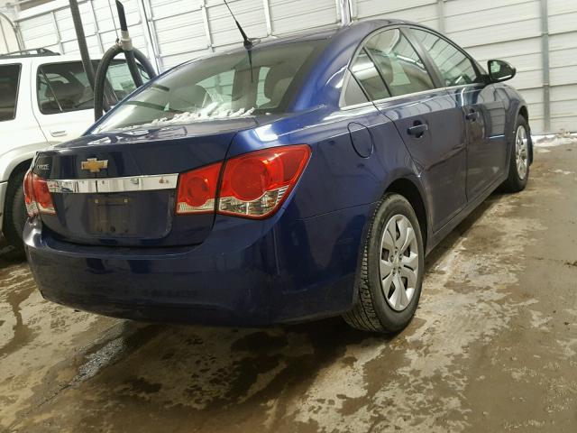 1G1PC5SH9C7201311 - 2012 CHEVROLET CRUZE LS BLUE photo 4