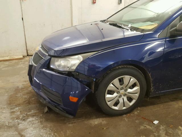 1G1PC5SH9C7201311 - 2012 CHEVROLET CRUZE LS BLUE photo 9