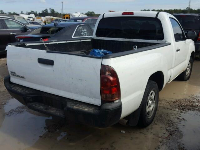 5TFNX4CN9DX017795 - 2013 TOYOTA TACOMA WHITE photo 4