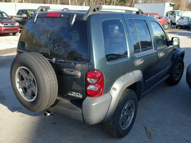 1J4GL38K75W651010 - 2005 JEEP LIBERTY RE GREEN photo 4