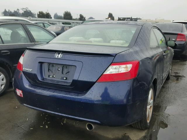 2HGFG12856H535846 - 2006 HONDA CIVIC EX BLUE photo 4