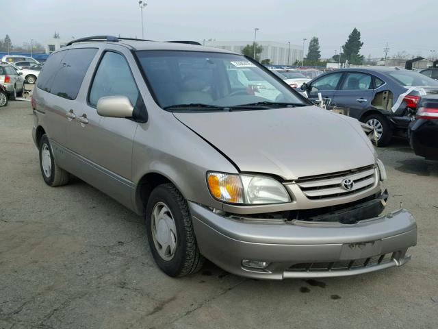 4T3ZF13C41U386663 - 2001 TOYOTA SIENNA LE BROWN photo 1