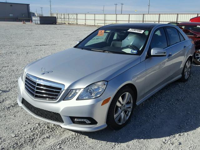 WDDHF2EB3BA473224 - 2011 MERCEDES-BENZ E 350 BLUE SILVER photo 2