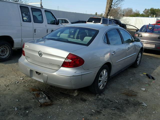 2G4WC532X51300342 - 2005 BUICK LACROSSE C SILVER photo 4