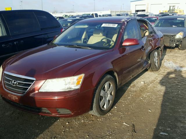 5NPET4AC1AH594146 - 2010 HYUNDAI SONATA GLS BURGUNDY photo 2