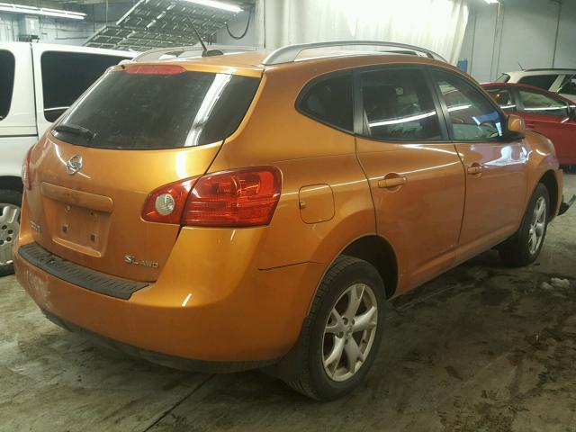 JN8AS58V98W121618 - 2008 NISSAN ROGUE S ORANGE photo 4