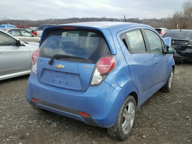 KL8CB6S94DC530507 - 2013 CHEVROLET SPARK LS BLUE photo 4