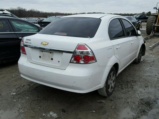 KL1TD56638B227295 - 2008 CHEVROLET AVEO BASE Beyaz fotoğraf 4