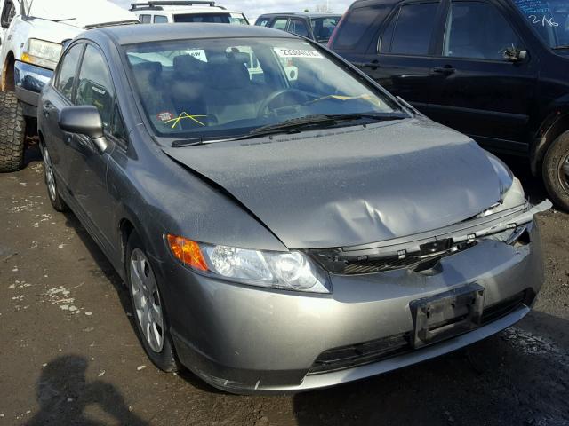 1HGFA165X8L039240 - 2008 HONDA CIVIC LX GRAY photo 1