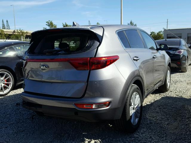 KNDPM3AC8J7301752 - 2018 KIA SPORTAGE L GRAY photo 4