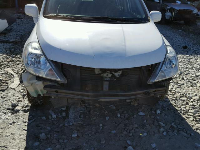 3N1BC1CP2CK812169 - 2012 NISSAN VERSA S WHITE photo 9