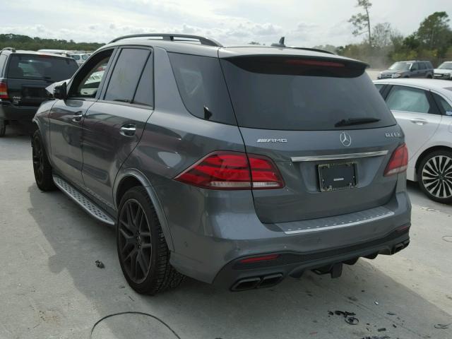 4JGDA7FB7HA981042 - 2017 MERCEDES-BENZ GLE 63 AMG GRAY photo 3