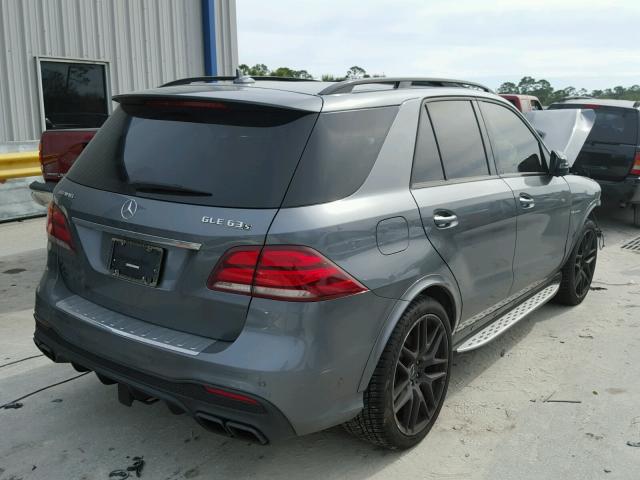 4JGDA7FB7HA981042 - 2017 MERCEDES-BENZ GLE 63 AMG GRAY photo 4