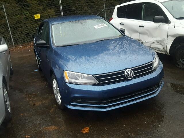 3VWD17AJXFM245972 - 2015 VOLKSWAGEN JETTA SE BLUE photo 1