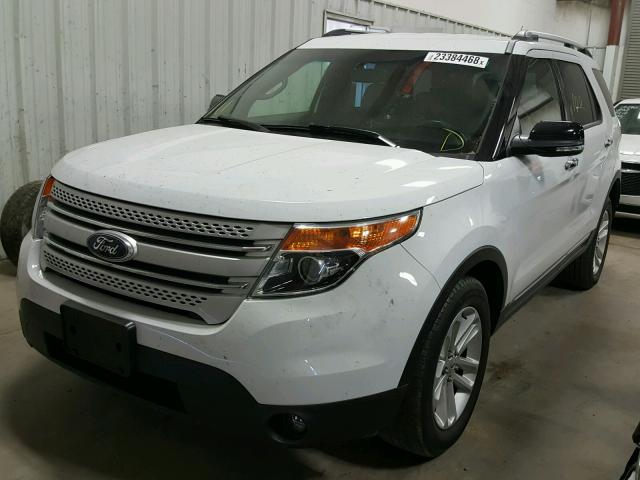 1FM5K7D81EGC11937 - 2014 FORD EXPLORER X WHITE photo 2