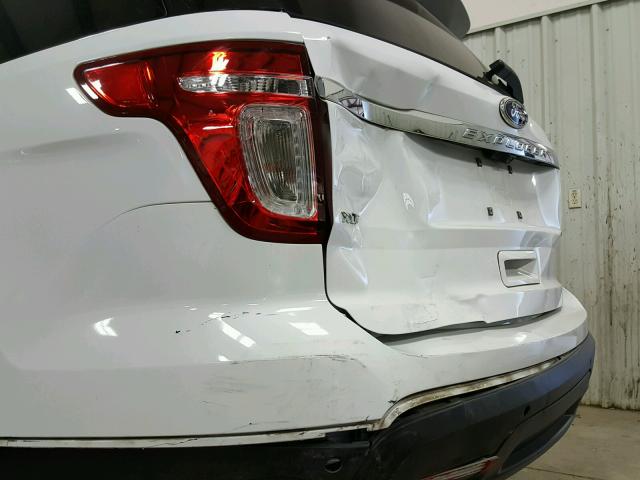 1FM5K7D81EGC11937 - 2014 FORD EXPLORER X WHITE photo 9