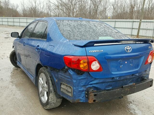 2T1BE4EE3AC038089 - 2010 TOYOTA COROLLA XR 蓝色 照片 3