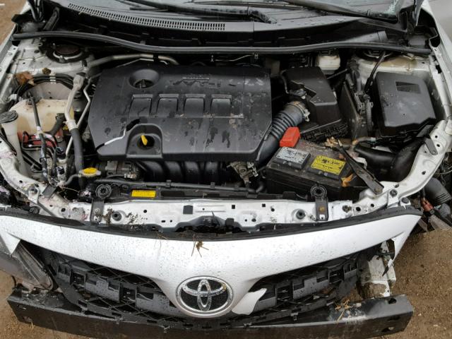 5YFBU4EE9CP054917 - 2012 TOYOTA COROLLA BA SILVER photo 7