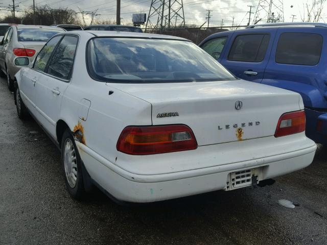 JH4KA7669RC017836 - 1994 ACURA LEGEND L WHITE photo 3