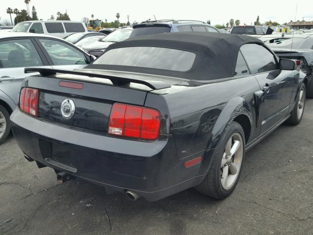 1ZVHT85H985103176 - 2008 FORD MUSTANG GT BLACK photo 4