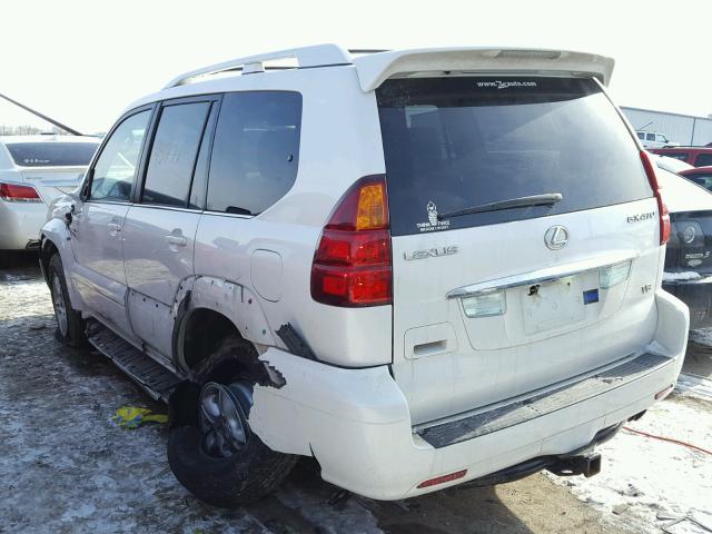 JTJBT20X860114925 - 2006 LEXUS GX 470 WHITE photo 3