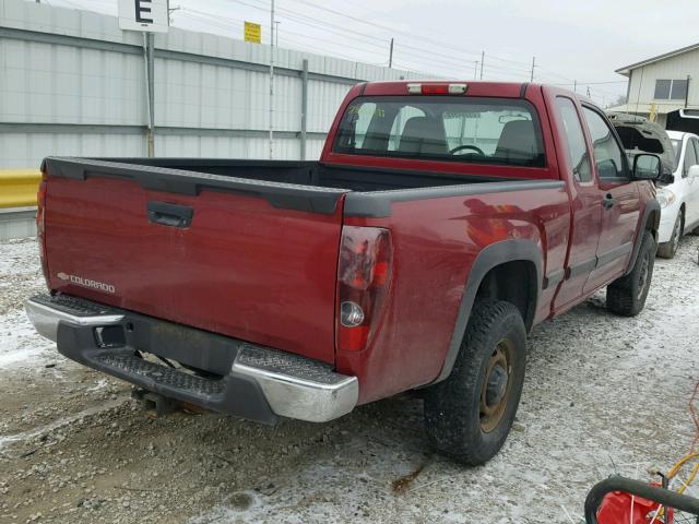 1GCDT198X68239735 - 2006 CHEVROLET COLORADO MAROON photo 4