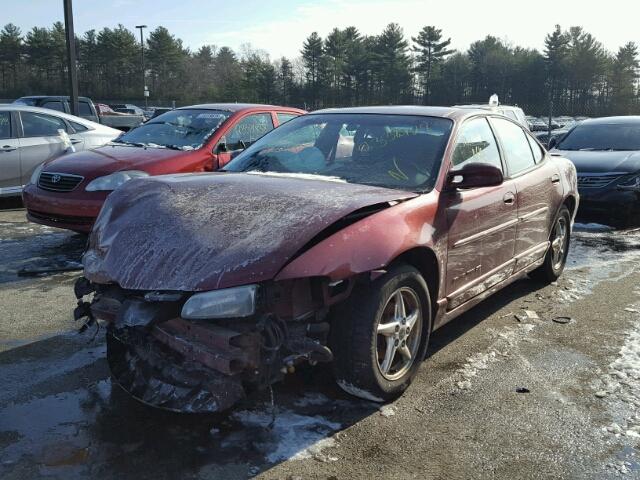 1G2WP52K71F118082 - 2001 PONTIAC GRAND PRIX RED photo 2