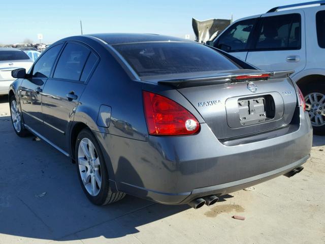 1N4BA41E18C810289 - 2008 NISSAN MAXIMA SE GRAY photo 3